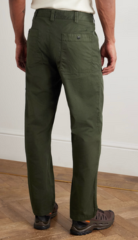 Stone Island Logo Straight Leg Stretch Trousers Green 34 Brand New