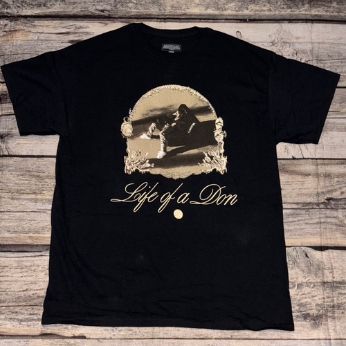Don Toliver Official Merch "Life Of Don" Black T-Shirt Size Large