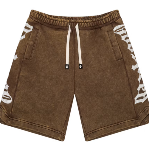 Godspeed Courtside Brown Wash Shorts