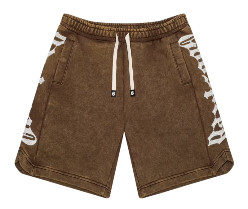 Godspeed Courtside Brown Wash Shorts