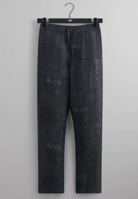 Kith Cupro Linen Barrow Paisley Pant - Black Size XL