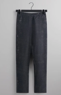 Kith Cupro Linen Barrow Paisley Pant - Black Size XL