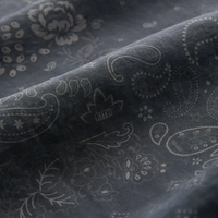 Kith Cupro Linen Barrow Paisley Pant - Black Size XL