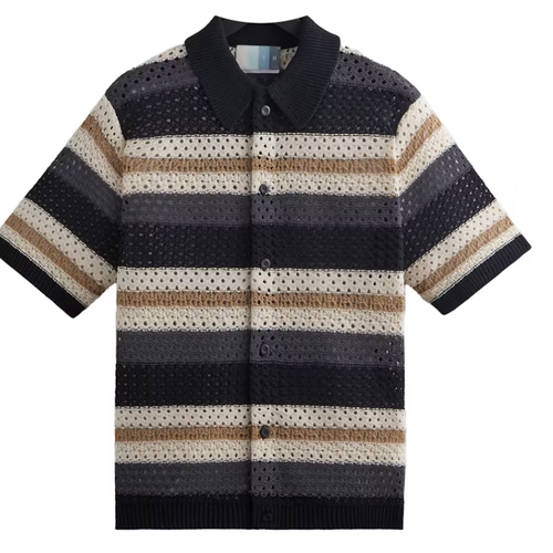 Kith Thompson Crochet Buttondown Black Size XS