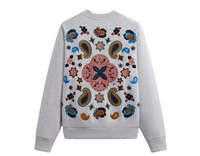 Kith Paisley Nelson Crewneck Light Heather Grey Size Small