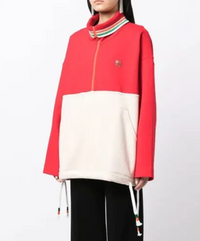 BAPY By BAPE Women's Two-Tone Red/White Light Jacket Size XS
