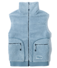 BAPY By BAPE Women's Blue Fleece Full-Zip Vest Size XS
