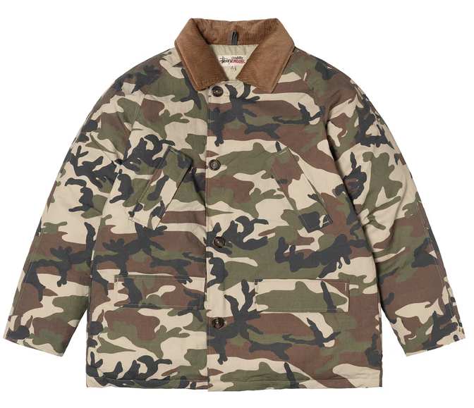 Denim Tears X Stussy Green Camo Ribstop Jacket