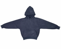 YZY Gap Engineered By Balenciaga Navy Blue Sherpa Hoodie Size Small