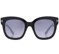 Tom Ford Women's Beatrix Black Smoke Mirror Cat Eye Sungleasses