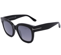 Tom Ford Women's Beatrix Black Smoke Mirror Cat Eye Sungleasses