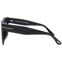 Tom Ford Women's Beatrix Black Smoke Mirror Cat Eye Sungleasses