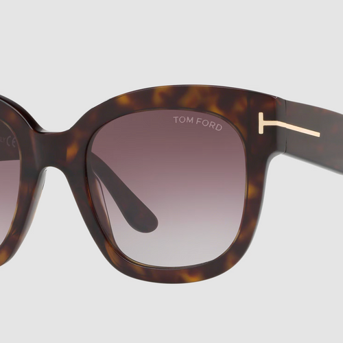 Tom Ford Women's Beatrix Dark Havana Cat Eye Sunglasses