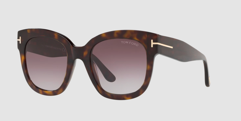 Tom Ford Women's Beatrix Dark Havana Cat Eye Sunglasses