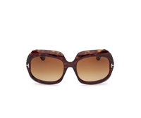Tom Ford Women's Dark Havana Ren Sunglasses FT1155