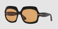 Tom Ford Women's Black/Brown Ren Sunglasses FT1155