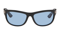 Tom Ford Men's Shiny Black/Blue Anders Rectangular Sunglasses FT1363