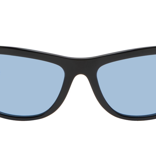 Tom Ford Men's Shiny Black/Blue Anders Rectangular Sunglasses FT1363