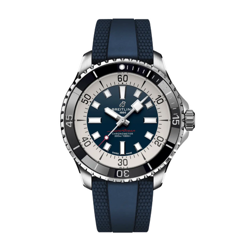 Breitling Superocean Automatic 44MM Chronometer Blue Dial Watch (MSRP: $5,700)