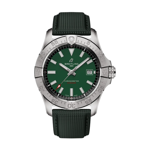 Breitling Avenger Automatic 42mm Green Dial Leather Strap Watch (MSRP: $4,900)
