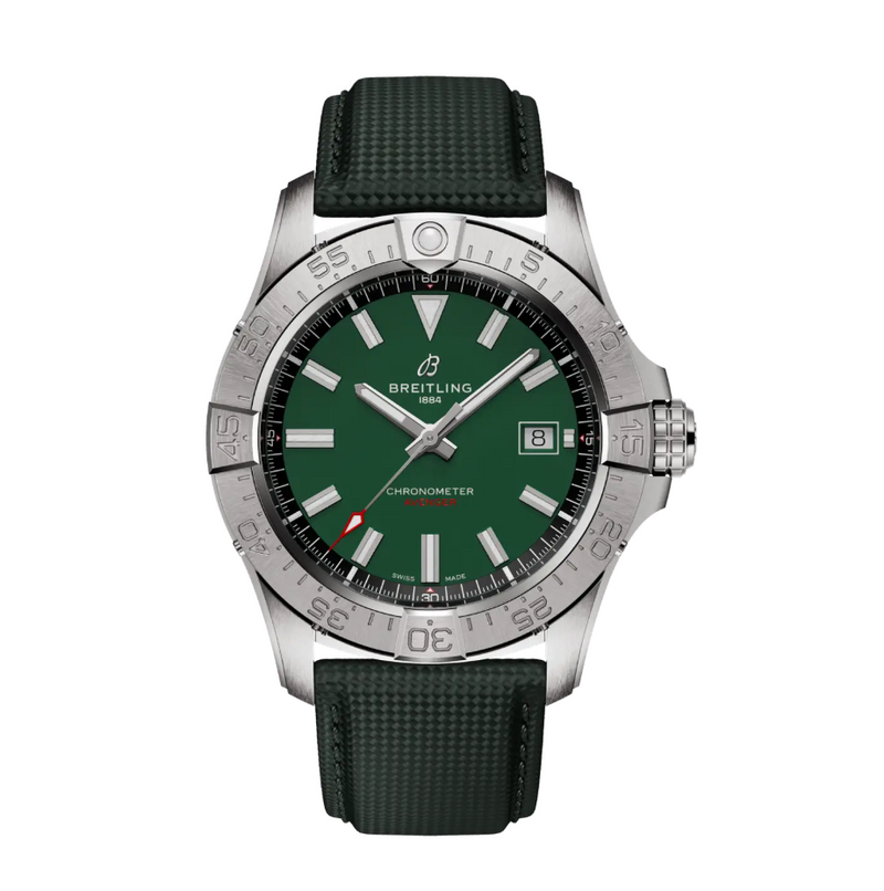 Breitling Avenger Automatic 42mm Green Dial Leather Strap Watch (MSRP: $4,900)