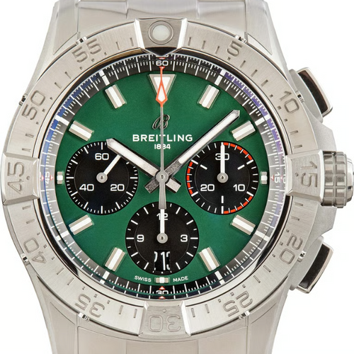 Breitling Avenger B01 Chronograph 42MM Green Dial Watch (MSRP: $7,500)