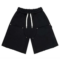 Godspeed Carpenter Distressed Shorts Black Back Logo