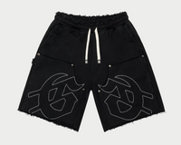 Godspeed Carpenter Distressed Shorts Black