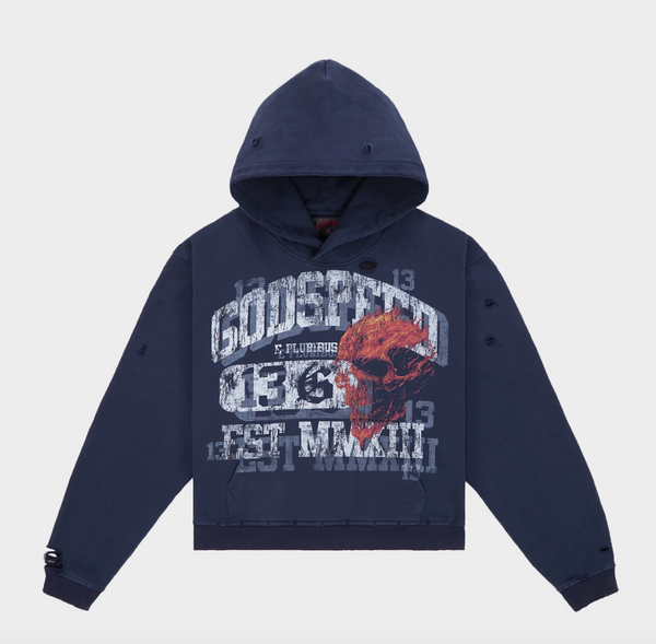 Godspeed Seeing Double Hoodie Navy