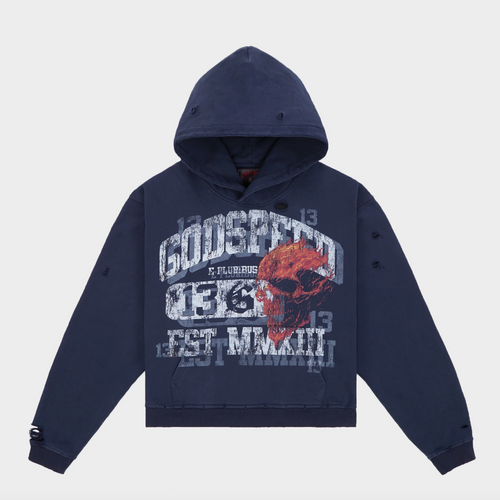 Godspeed Seeing Double Hoodie Navy