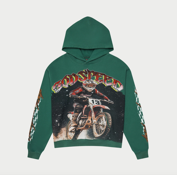 Godspeed Motocross Green Hoodie