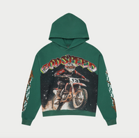 Godspeed Motocross Green Hoodie