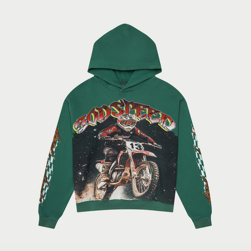 Godspeed Motocross Green Hoodie