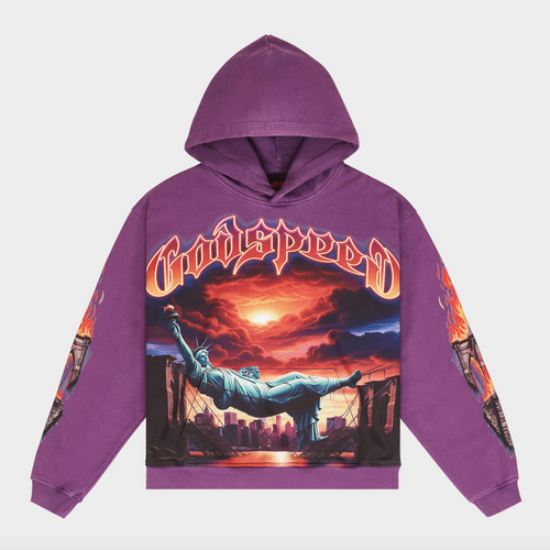 Godspeed Burnt Bridges Hoodie Purple
