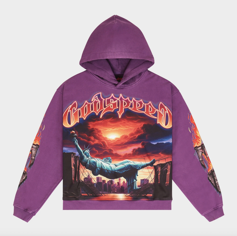 Godspeed Burnt Bridges Hoodie Purple