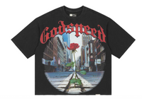 Godspeed Concrete Rose Tee Black