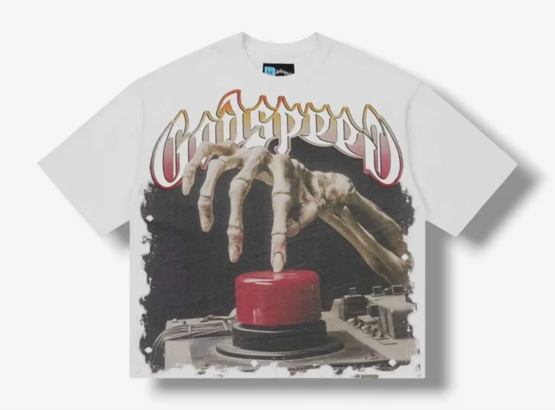 Godspeed Code Red Tee White