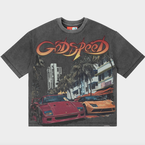Godspeed South Beach Drive Tee Grey Wash