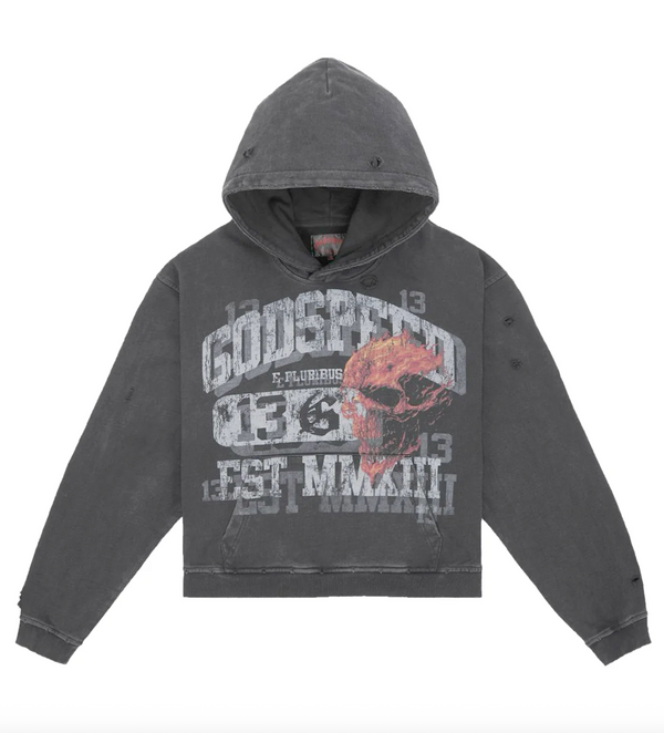 Godspeed Seeing Double Hoodie Grey Wash