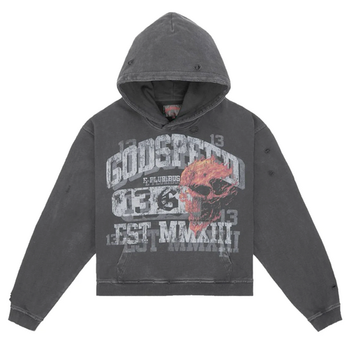 Godspeed Seeing Double Hoodie Grey Wash