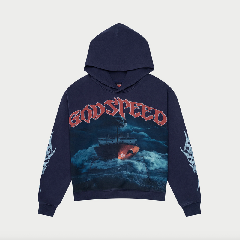 Godspeed Seasick Hoodie Navy