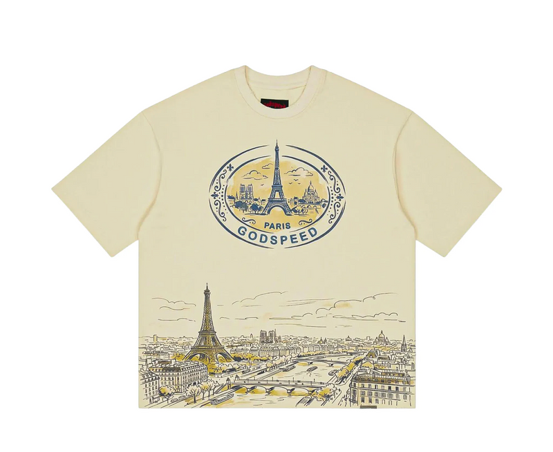 Godspeed NY Paris Skyline T-Shirt 