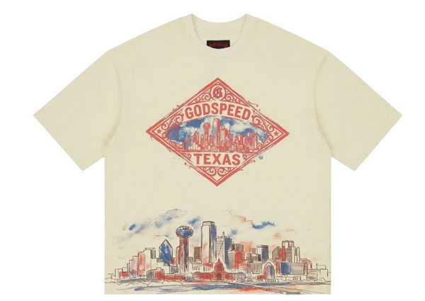 Godspeed NY Texas Skyline T-Shirt "Bone"
