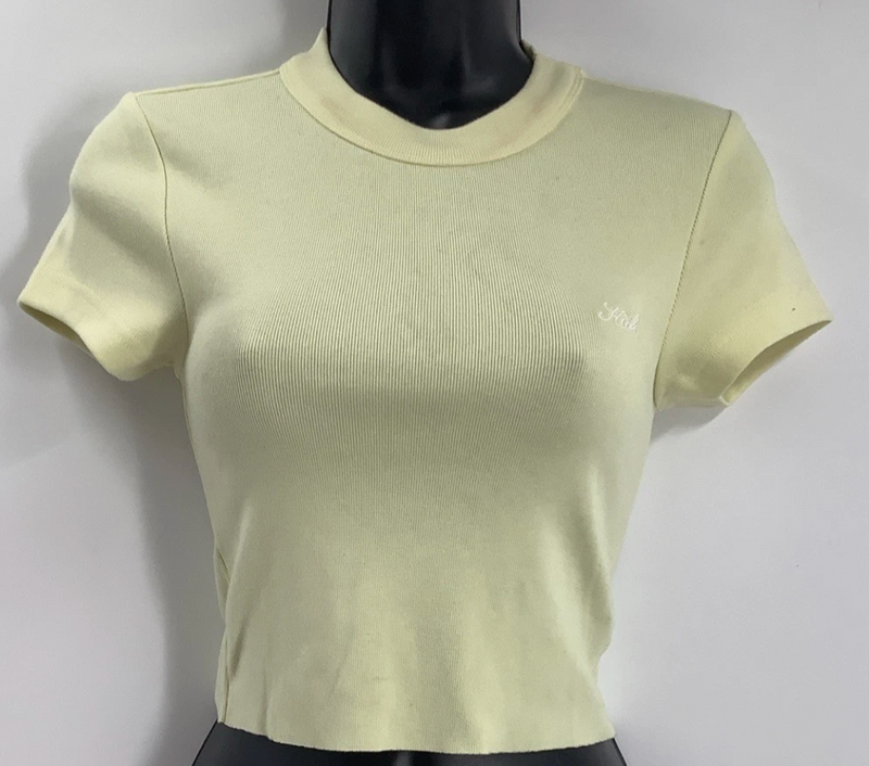 Kith Women's Mulberry Tee Ii - Light/Pastel Yellow XL