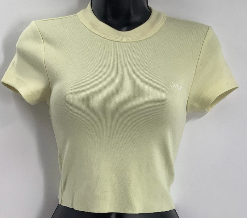 Kith Women's Mulberry Tee Ii - Light/Pastel Yellow S