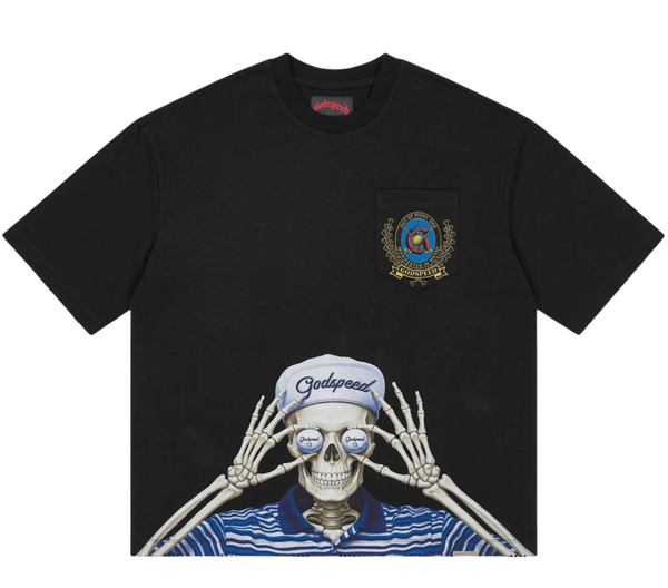 Godspeed Golf Days Pocket Tee Black