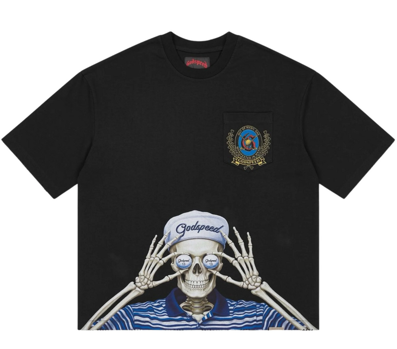 Godspeed Golf Days Pocket Tee Black