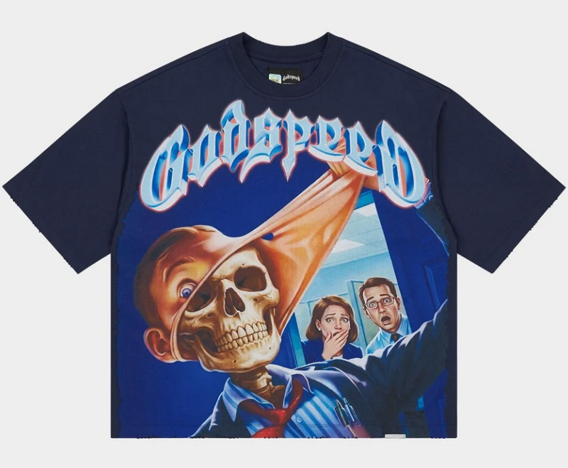 Godspeed Mask Off T-shirt Navy