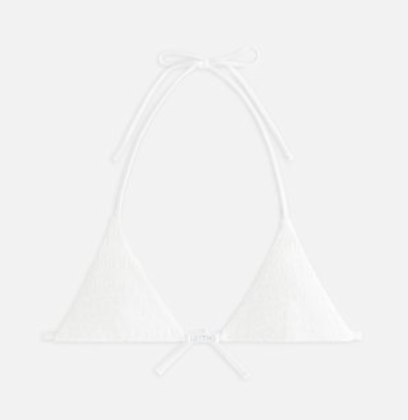 Kith Women's Talia Ii Monogram Towel Tie Top - White XS (MSRP: $85)