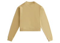 Kith Women's Haylen Cropped French Terry Crewneck - Beige/Khaki L MSRP: $150